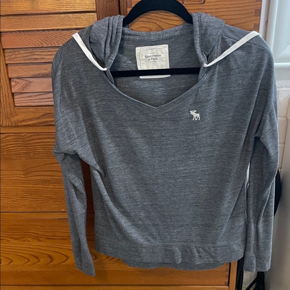 Abercrombie & Fitch Charcoal Women's Hoodie - Picture 2 of 6